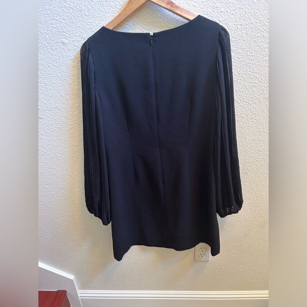 White House Black Market Pleated Sleeve Mini Dress - Picture 2 of 5